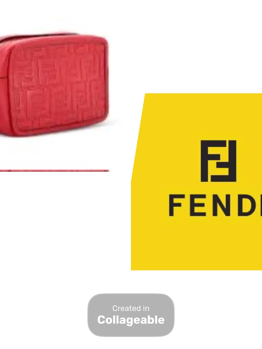 ‼️WOW‼️Fend- Luxury bag! Embossed Red Leather Camera Bag! NEW